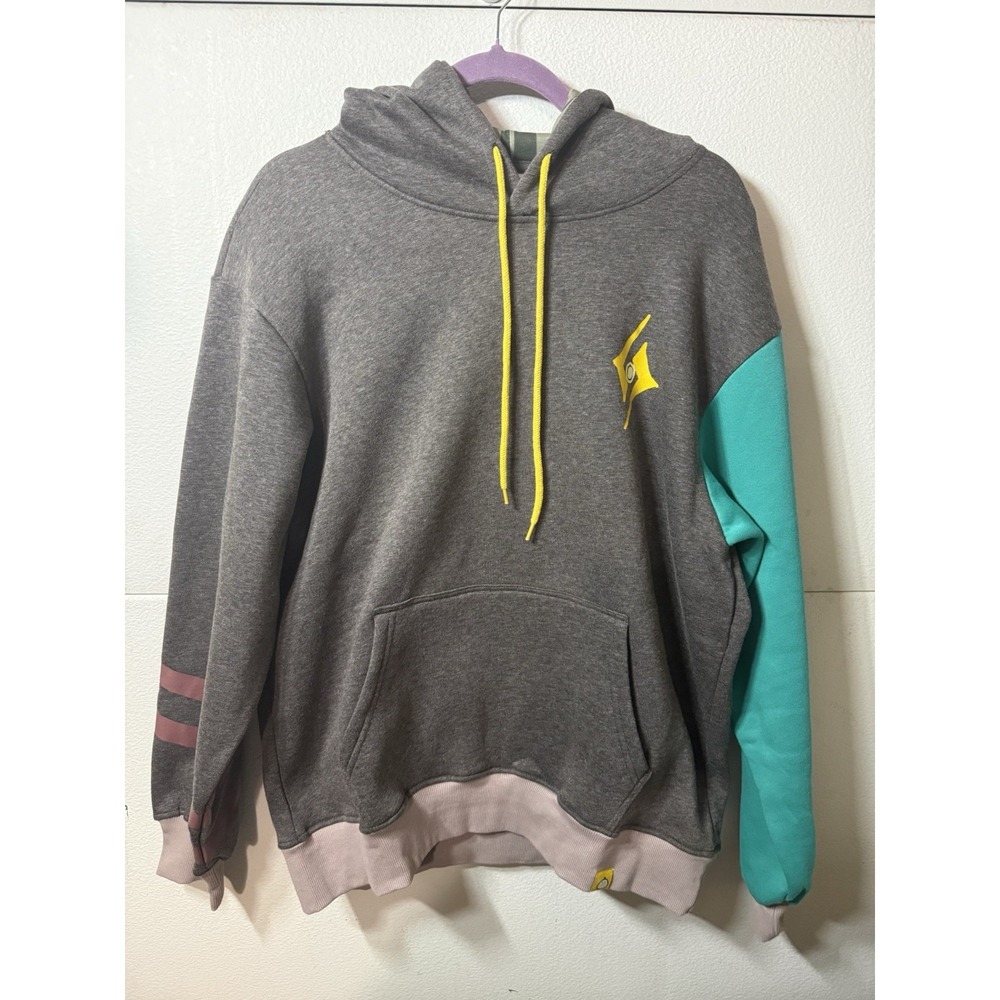 Ohmonah Holotempus Hoodie Size M Anime Vtuber Holostars Tempus Gray